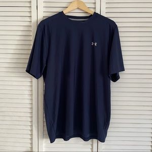 Under Armour navy blue HeatGear t-shirt, large
